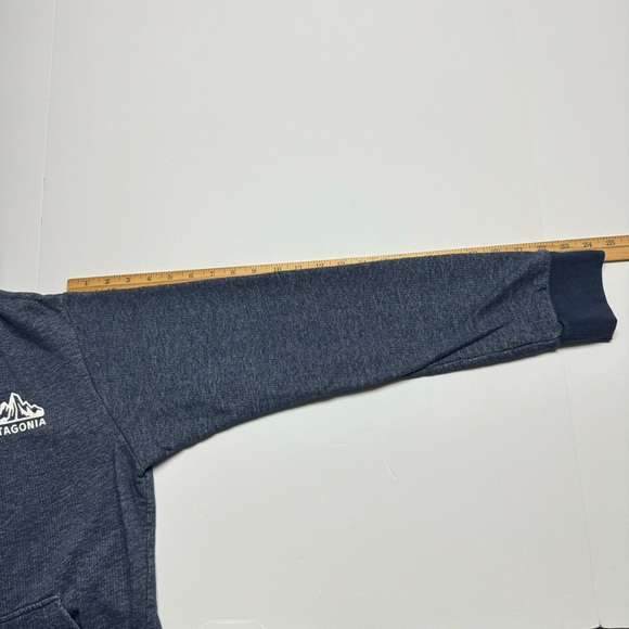 Patagonia Fitz Roy Scope French Terry Full-zip Hoody In Blue Size: S (Flaws) - Picture 10 of 14